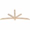 Ekena Millwork Alberta Smooth Timber Gable Bracket, Douglas Fir, 72"W x 36"H x 1 1/2"D x 3 1/2"F, 12/12 Pitch GBW072X36X0204ALB00SDF - alternate 4